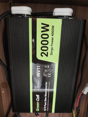 Komora elektryczna — Green Cell INV11 2000W, ArSilicii AL-BK20, dystrybutor