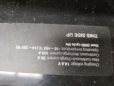 Akumulatory Green Cell CAV13 12.8V/125Ah/1600Wh — etykiety i specyfikacja