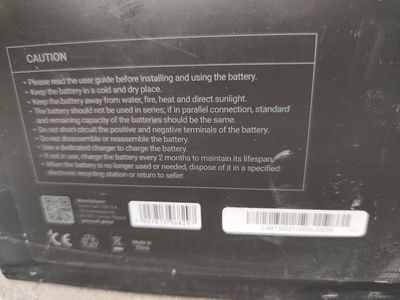 Akumulatory Green Cell CAV13 12.8V/125Ah/1600Wh — etykiety i specyfikacja