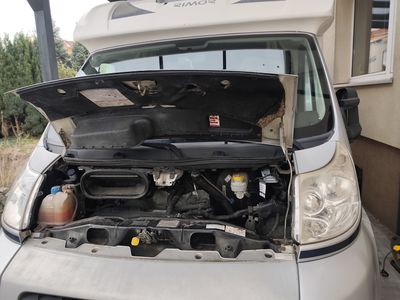 Komora silnika + tabliczki znamionowe (Rimor VIN, Fiat VIN)