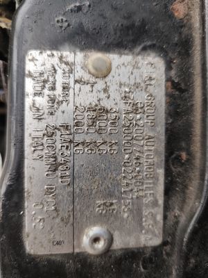 Komora silnika + tabliczki znamionowe (Rimor VIN, Fiat VIN)